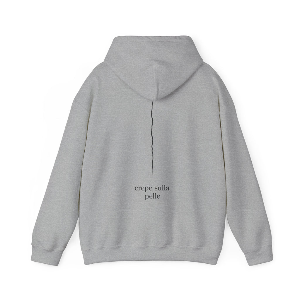 Minimalist 'crepe sulla pelle' Back-Print Hoodie