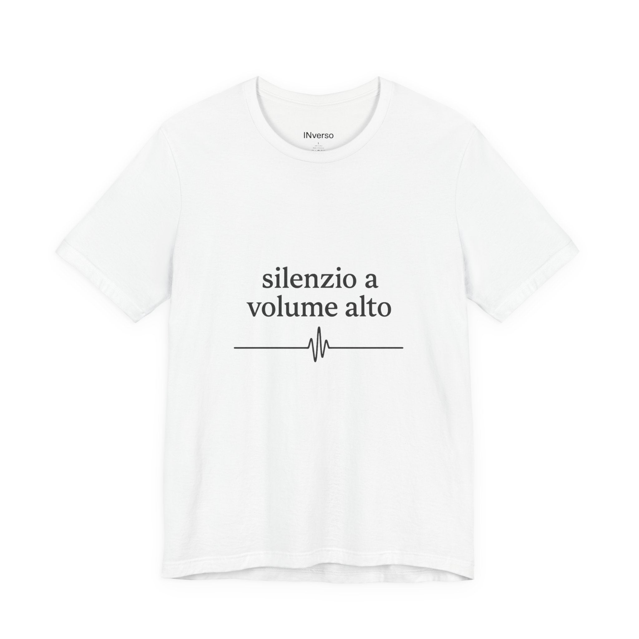 T-Shirt — Minimal ‘Silenzi’ Chest Logo Tee