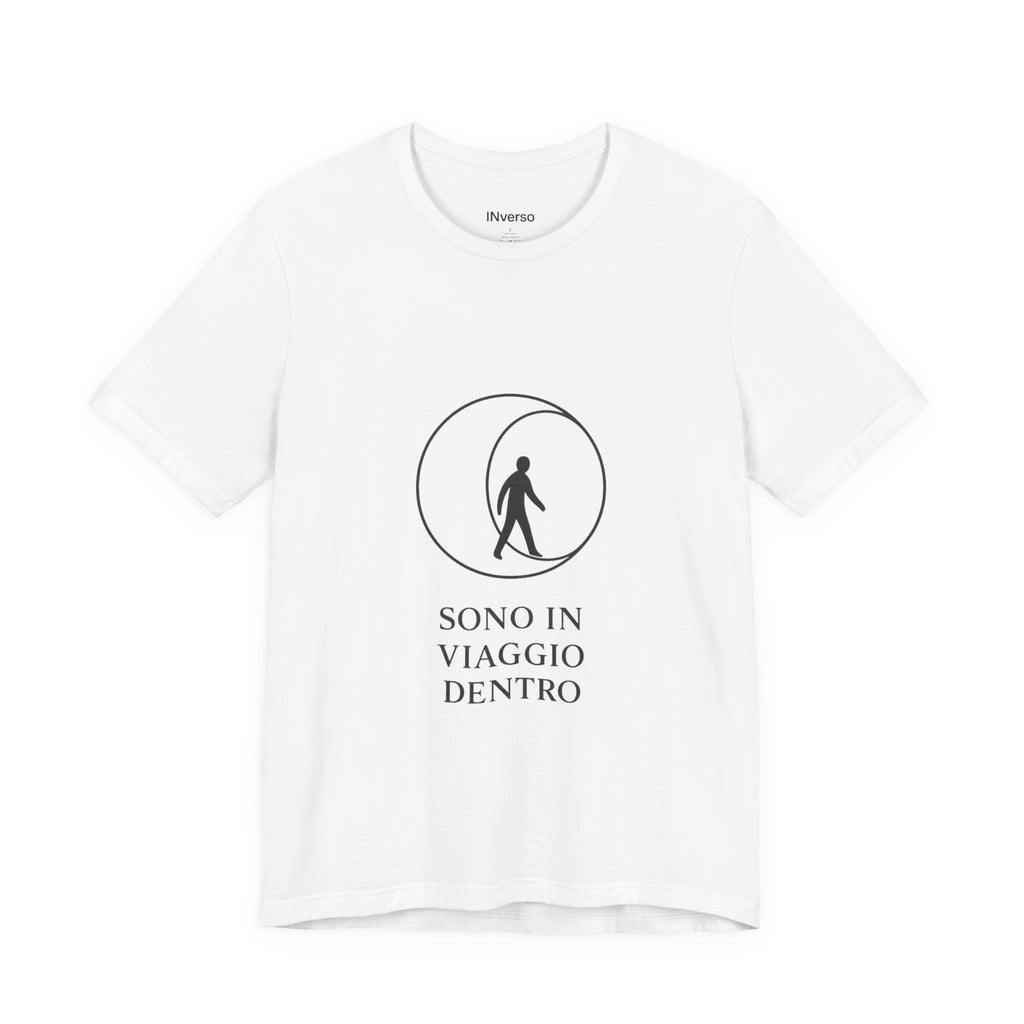 T-Shirt — Minimal ‘Viaggio’ Chest Logo Tee