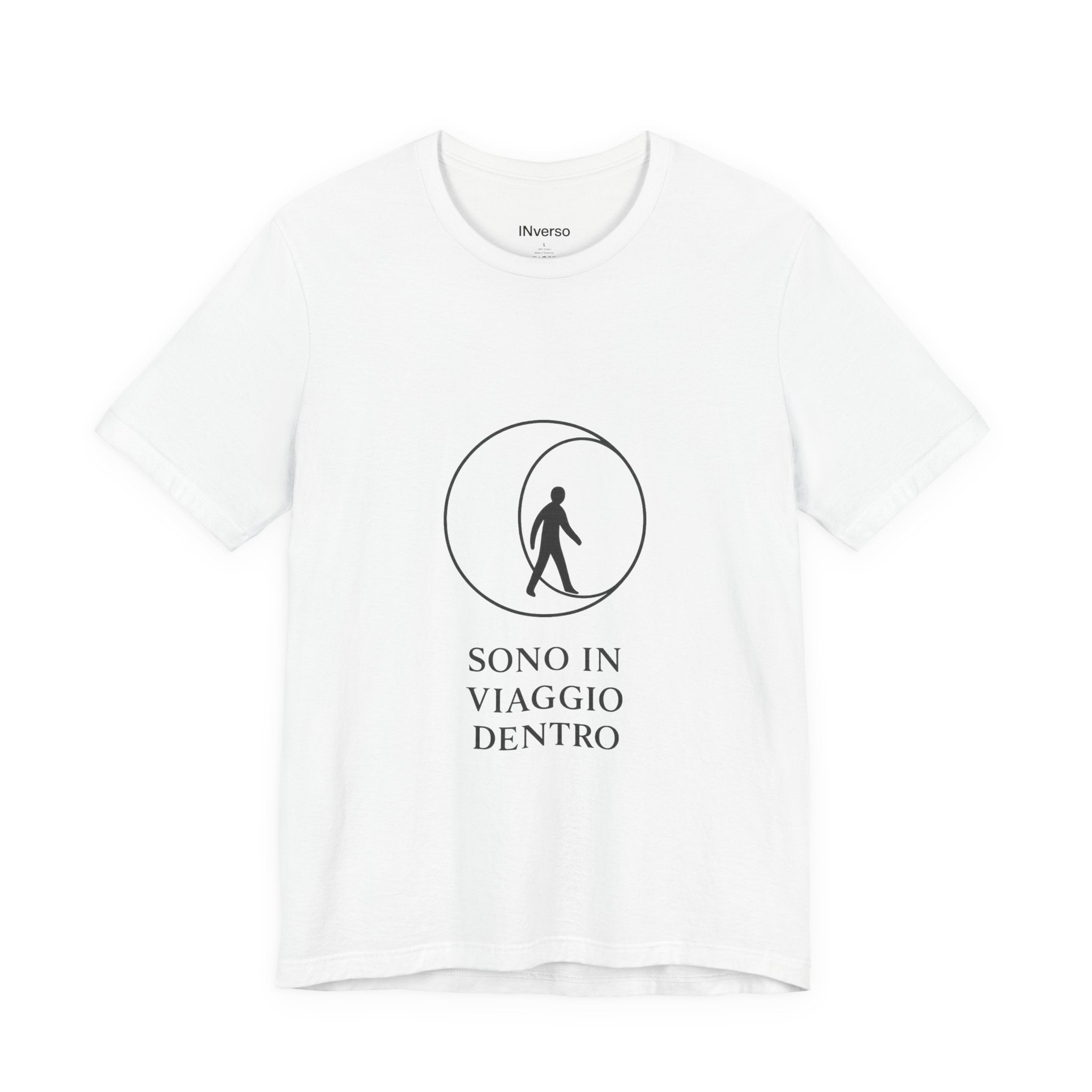 T-Shirt — Minimal ‘Viaggio’ Chest Logo Tee