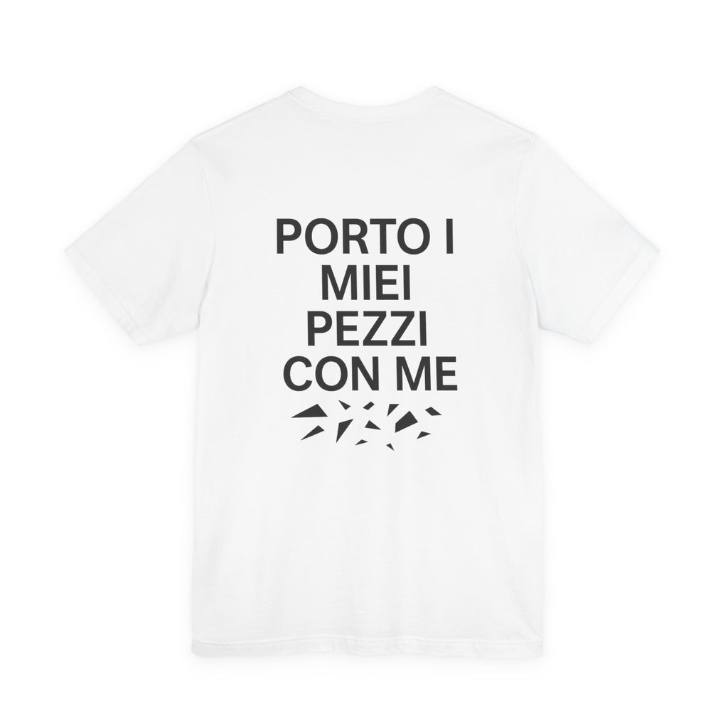 T-Shirt — Minimal 'Pezzi di me' Chest Logo Tee