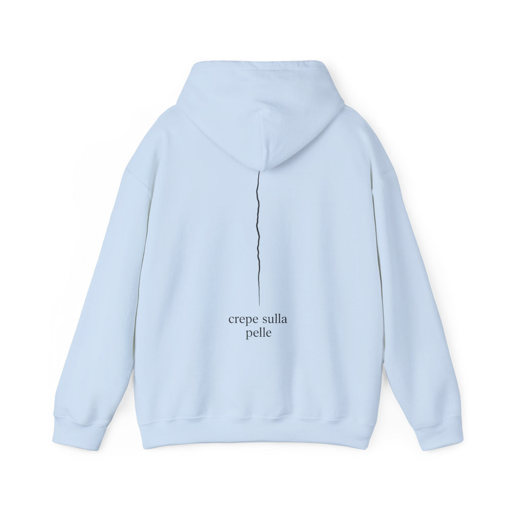 Minimalist 'crepe sulla pelle' Back-Print Hoodie