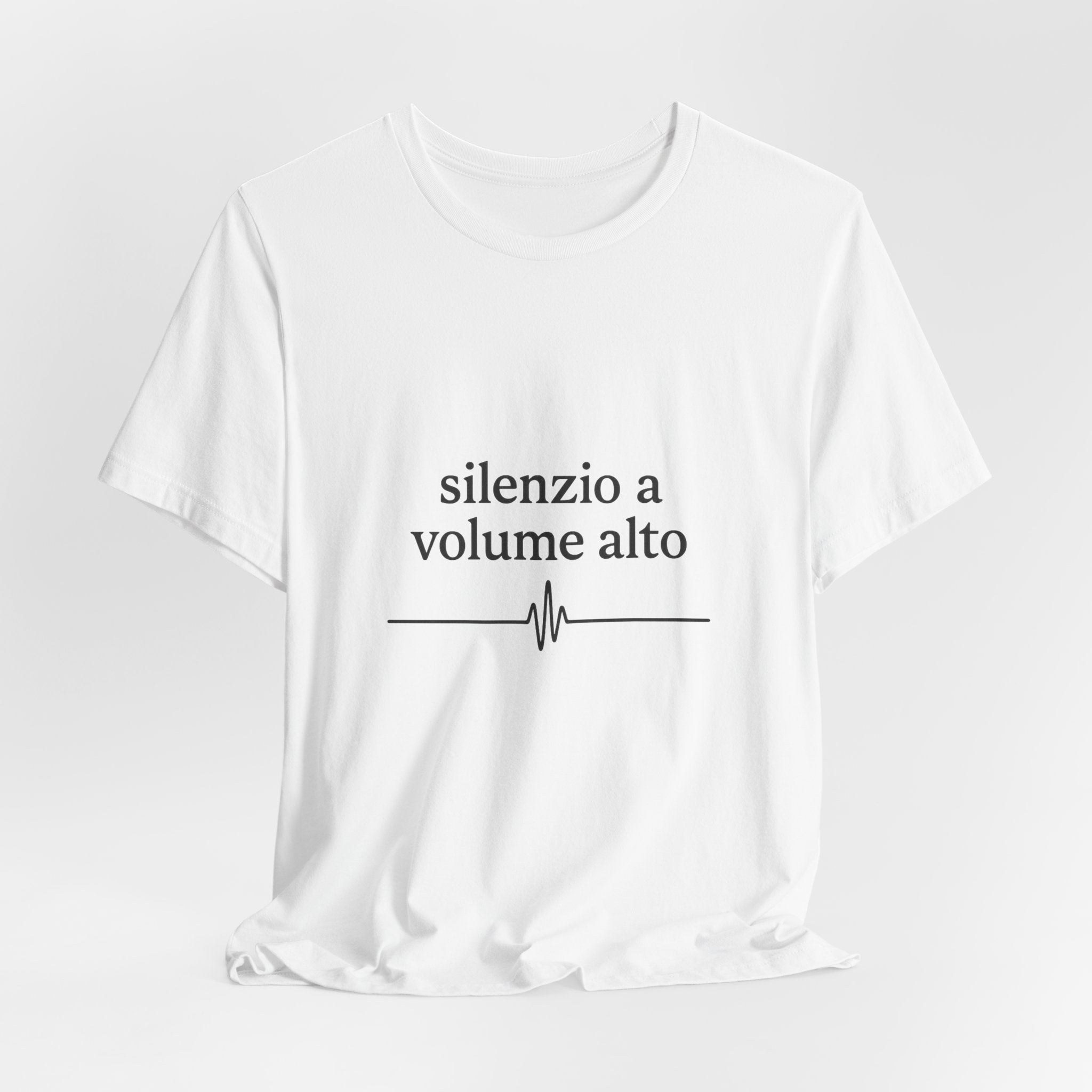 T-Shirt — Minimal ‘Silenzi’ Chest Logo Tee