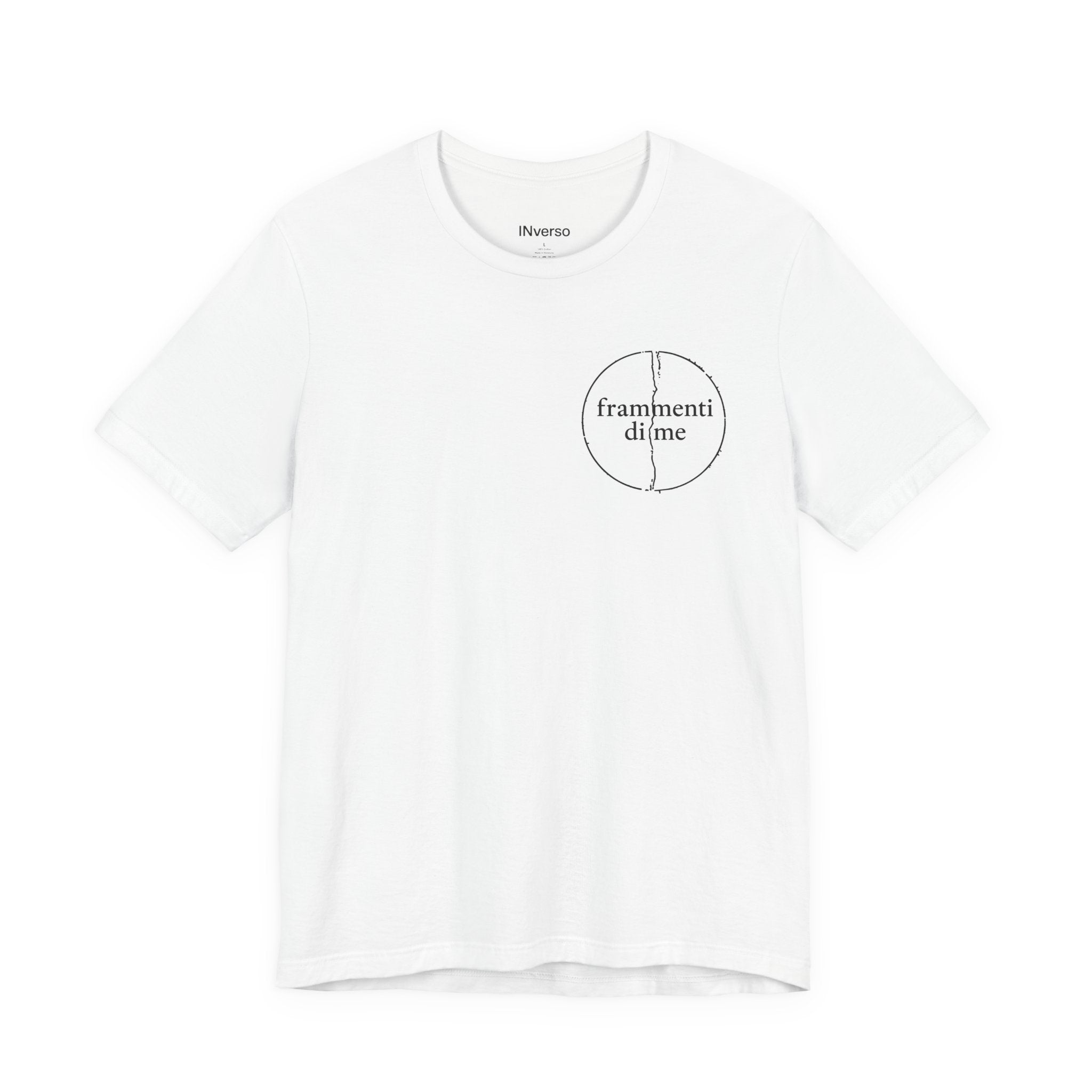 T-Shirt — Minimal 'frammenti di me' Chest Logo Tee
